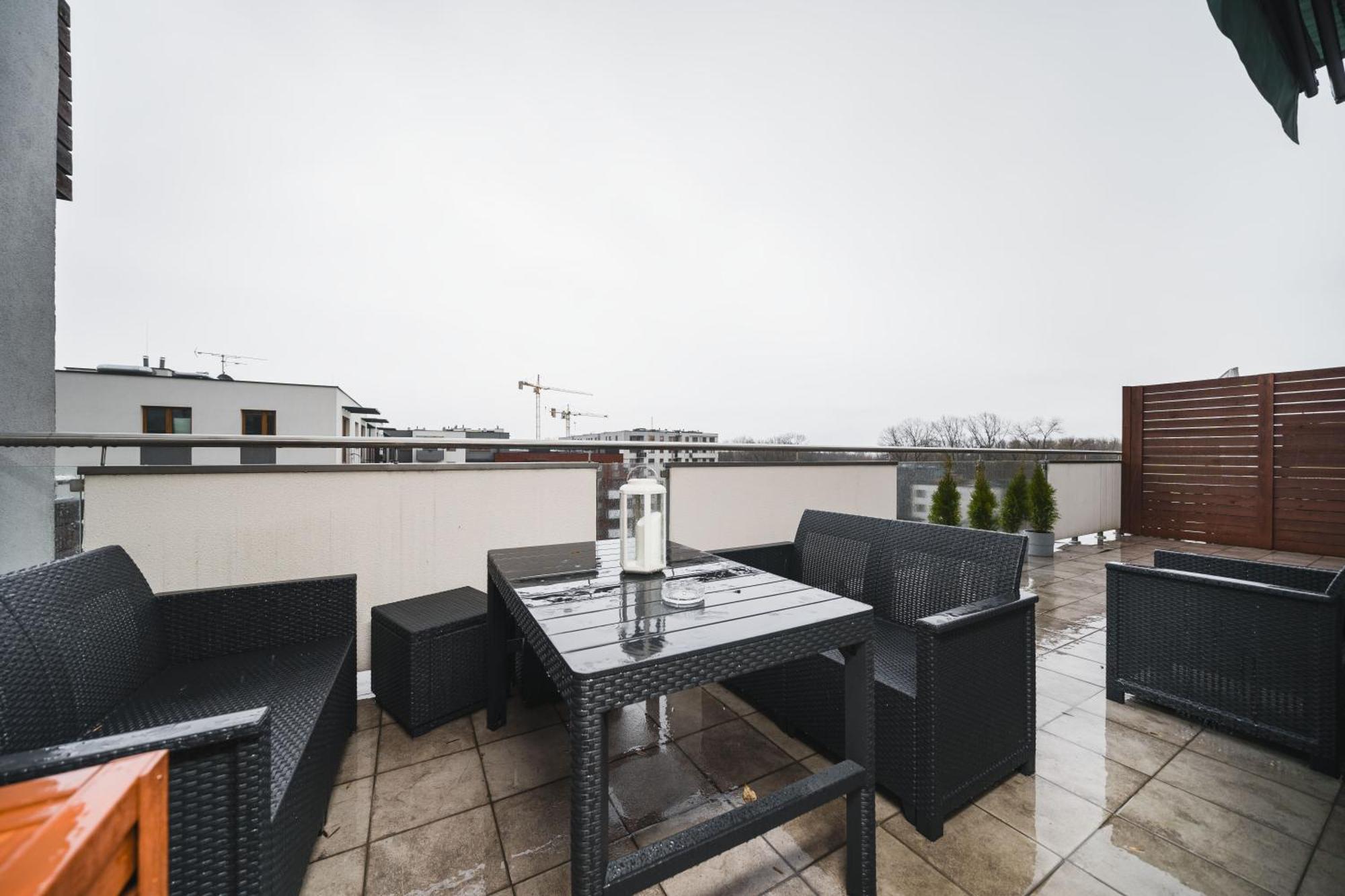 Apartamento Apartament Z Tarasem Oraz Podziemnym Parkingiem Cracovia Exterior foto